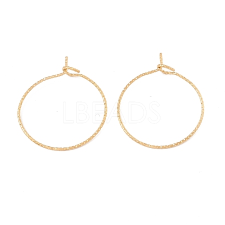 Ion Plating(IP) 316 Surgical Stainless Steel Hoop Earrings Findings STAS-D183-02G-01-1