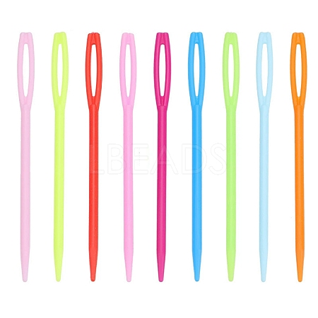 100Pcs Plastic Yarn Knitting Needles KY-H010-05B-1