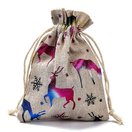 Cotton Gift Packing Pouches Drawstring Bags X-ABAG-B001-01A-01-1