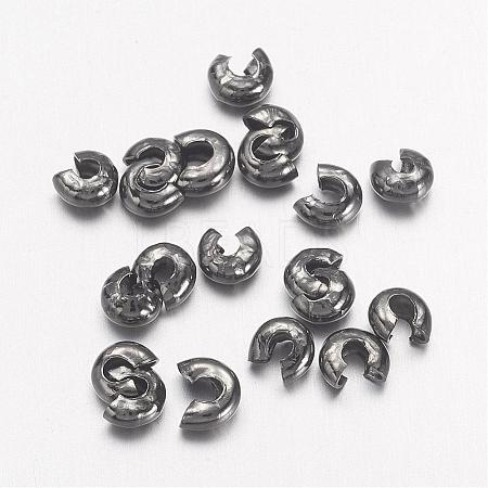 Iron Crimp Beads Covers IFIN-H028-B-1