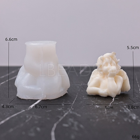 3D Angel DIY Food Grade Silicone Statue Candle Molds PW-WG82528-01-1