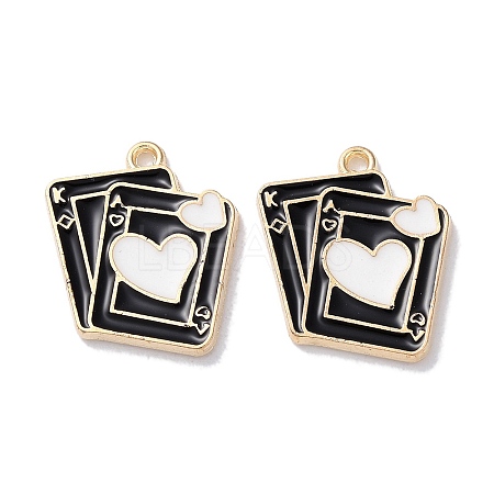 Alloy Enamel Pendants ENAM-O001-11M-G-1