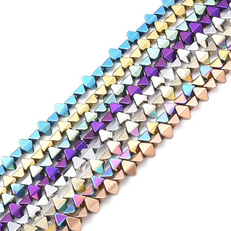 Electroplate Synthetic Non-magnetic Hematite Beads Strands G-F740-03A-1