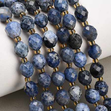 Natural Dumortierite Beads Strands GG-CBA4A3B-A07-1