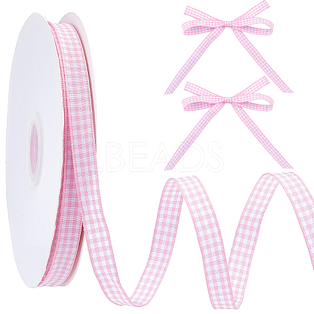 50 Yards Tartan Pattern Polyester Ribbon OCOR-CY0003-72B-1