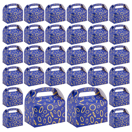 12Pcs Ring Printed Cardboard Paper Packing Boxes with Die Cut Hole Handles CON-WH0085-187-1
