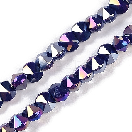 Electroplate Glass Beads Strands EGLA-B009-05A-05-1