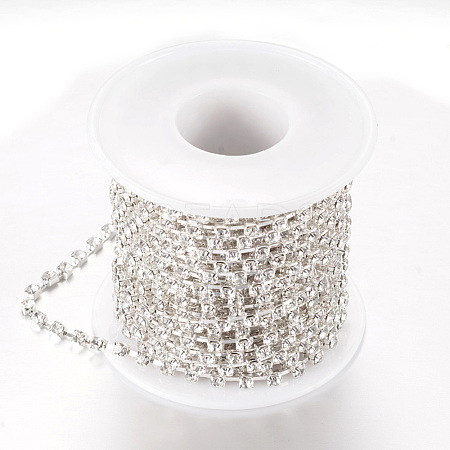 Iron Rhinestone Strass Chains CHC-T002-SS10-01S-1-1