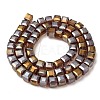 Electroplate Glass Beads Strands EGLA-D018-8x8mm-81-3