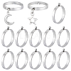 24Pcs 304 Stainless Steel Finger Ring Settings STAS-BBC0010-09A-1