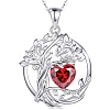 925 Sterling Silver Double-Layer Necklace PW-WGB13A5-01-1