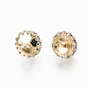 Brass Micro Pave Clear Cubic Zirconia Peg Bails Charms X-KK-N231-225-NF-2