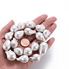 Natural Baroque Pearl Keshi Pearl Beads Strands PEAR-S019-04C-6