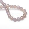 Round Natural Grey Agate Bead Strands G-R345-12mm-07-3