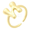 Rack Plating Brass Open Cuff Rings RJEW-S394-01G-N-2