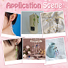 16Pcs 8 Styles Glass Bead Cone for Wind Chimes Making FIND-UN0015-65-6