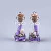 Glass Wishing Bottle Pendant Decorations LS-X-GLAA-S181-02A-2