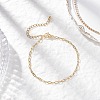 304 Stainless Steel Paperclip Chain Bracelets for Women BJEW-JB12534-1