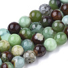 Natural Chrysoprase Beads Strands X-G-S333-6mm-016-1