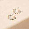 304 Stainless Steel Stud Earrings for Women IX6481-2-1