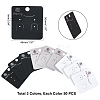 CHGCRAFT 150 Pcs 3 Colors PVC Earring Card Holder for Earring Display CDIS-CA0001-07-2