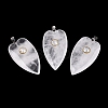 Natural Quartz Crystal Rock Crystal Pendants G-Q601-47I-1
