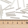 Silver Lined Transparent Glass Bugle Beads SEED-R028-2x20-B02-4