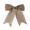 Christmas Theme Imitation Linen Bowknot Ornament Accessories AJEW-WH0235-41G-1