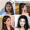 Zinc Alloy Rhinestone Hair Bands OHAR-WH20007-01B-P-6