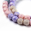 Spray Painted Resin Beads Strands RESI-N027-02A-3