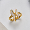 304 Stainless Steel Open Cuff Rings WG95F6F-01-1