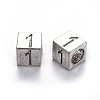 Alloy European Beads PALLOY-WH0065-52A-1