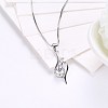 Trendy 925 Sterling Silver Pendant Necklaces NJEW-BB22397-4