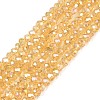 Electroplate Glass Beads Strands EGLA-A044-T2mm-B03-1