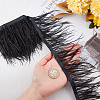 2 Yards Fashion Ostrich Feather Cloth Strand Costume Accessories FIND-GF0003-42A-3