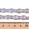 Transparency Electroplate Glass Beads Strands GLAA-T023-40B-05-4