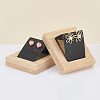 3Pcs Rectangle Wood Earring Display Stands EDIS-DR0001-05B-4