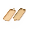 Ion Plating(IP) 304 Stainless Steel Pendant Cabochon Settings STAS-I069-36G-3