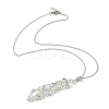 3Pcs 3 Style Brass Macrame Pouch Empty Stone Holder for Pendant Necklaces Making NJEW-AB00027-2