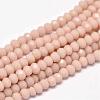 Faceted Rondelle Glass Beads Strands GLAA-I033-4mm-23-1
