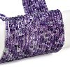 Natural Purple Fluorite Beads Strands G-P553-E02-01-1