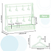 Opaque Acrylic Earring Display Stands EDIS-WH0029-16E-2