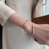 Oval Alloy Enamel Link Multi-strand Bracelets FS-WGF0A33-01-4