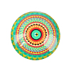 Mosaic Printed Glass Half Round/Dome Cabochons GGLA-N004-14mm-G-2