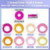 8 Strands Imitation Jelly Handmade Polymer Clay Beads Strands CLAY-TA0001-47A-3
