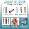 30Pcs 3 Colors Rack Plating Aluminum Beads ALUM-TA0001-04-4