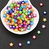 300Pcs 10 Colors Star Acrylic Beads TACR-YW0001-93-5