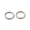 Tarnish Resistant 304 Stainless Steel Open Jump Rings A-STAS-Q186-02-10x1.2-2