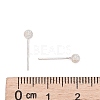 Textured 925 Sterling Silver Ball Stud Earrings EJEW-L202-004C-3