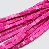Synthetic Turquoise Beads Strands X-TURQ-G108-4x4mm-05-1
